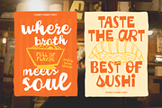 Cheeky Chunky - Sans Vibe Script, a Script Font by agnyhasyastudio (Thumbnail 2 of 16)