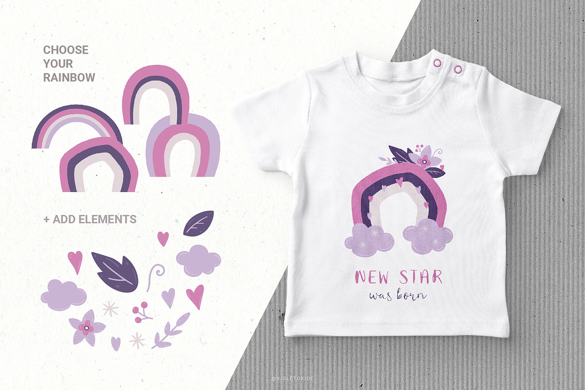 Unicorns & Flowers Collection, a Graphic by VioletOxide (Photo 6 of 10)