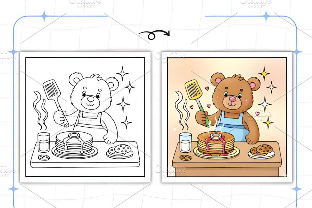 Cozy Routine Coloring Pages for Kids, a Decorative Illustration by Ink Gallery (Photo 5 of 9)