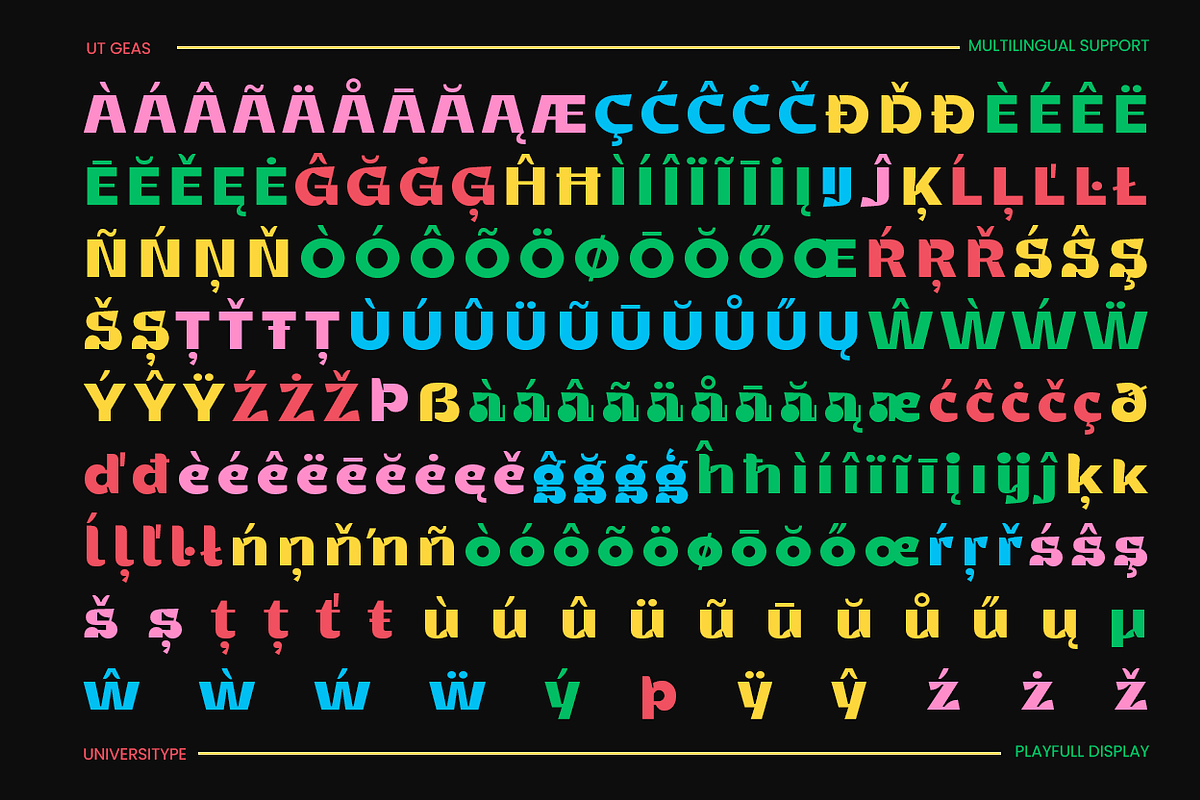 UT Geas Display, a Sans Serif Font by Universitype (Photo 7 of 12)