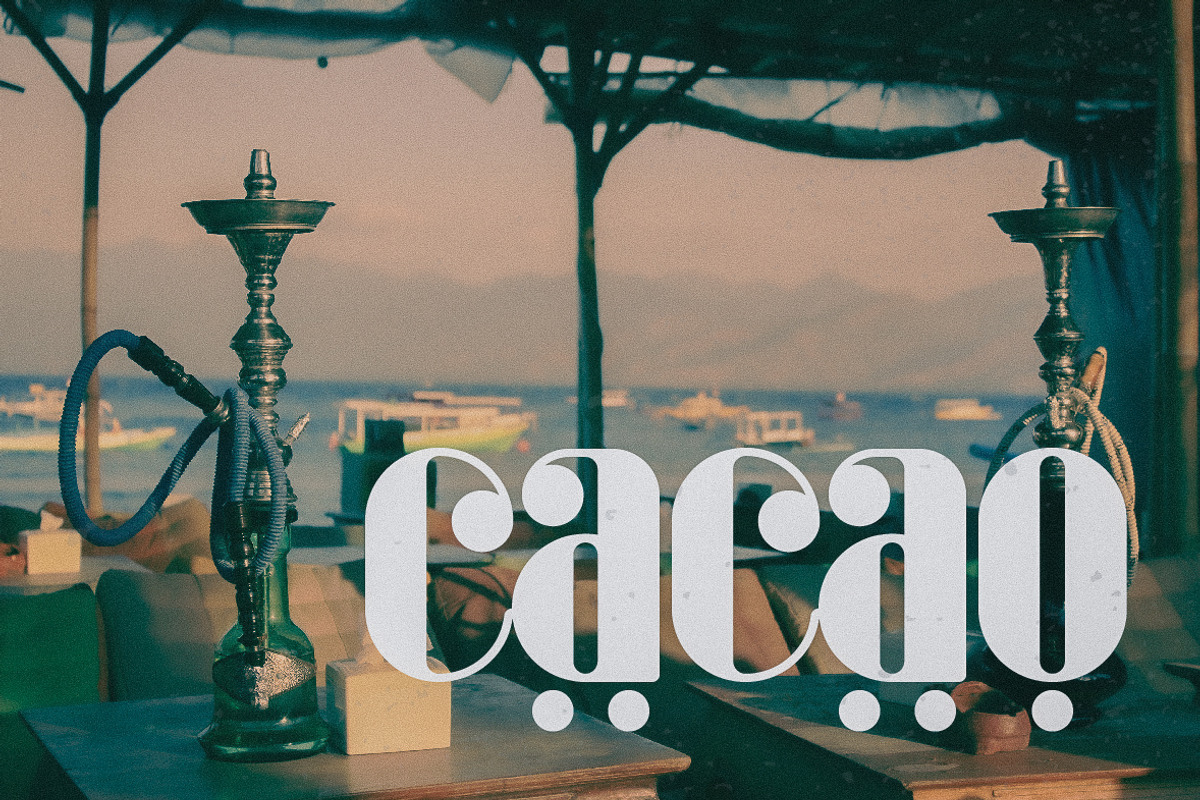 Cacao Font, a Font by Sup Domes (Photo 9 of 9)