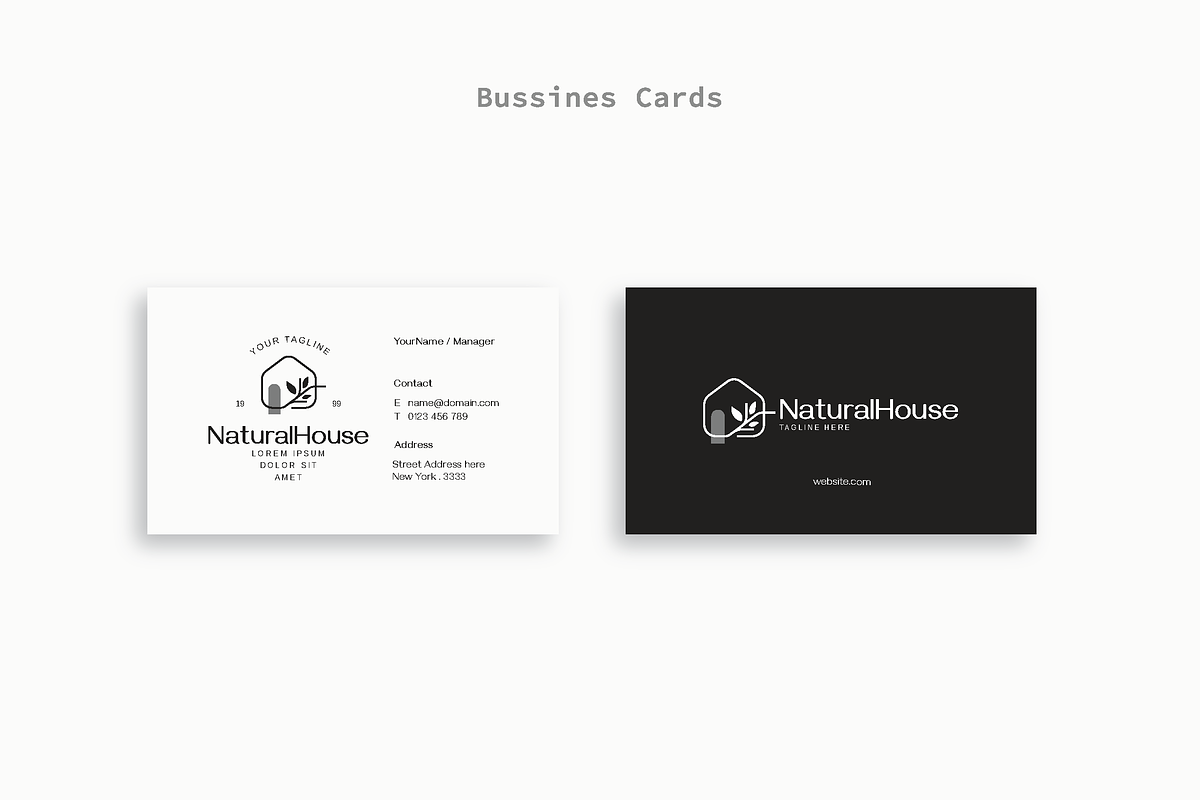 NaturalHouse - Premium Logo Template, a Branding & Logo Template by Minimalist Logos (Photo 4 of 7)