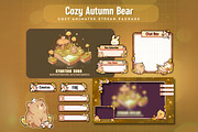 Cozy Autumn Bear Stream Package, a Graphic by TheDoodleSweets (Thumbnail 1 of 7)