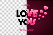 Text Effect Love You, a Layer Style Add-On by Navy Graphic (Thumbnail 2 of 2)