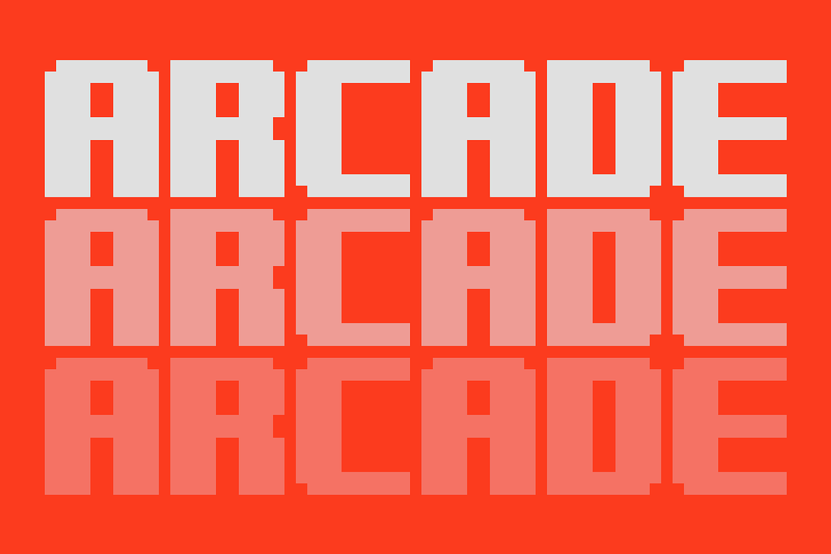 Arcade, a Sans Serif Font by Francisco Beltrán (Photo 1 of 2)