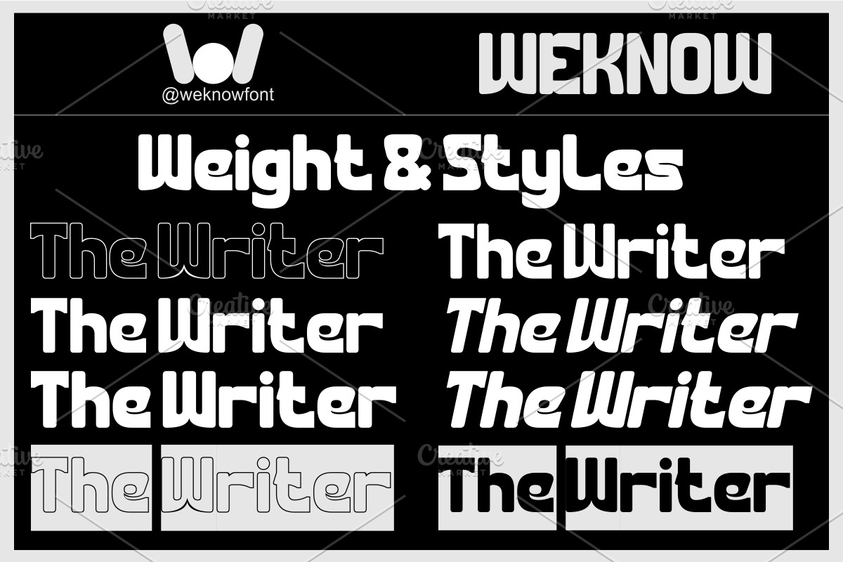 The Writer Font, a Sans Serif Font by weknow (Photo 7 of 8)