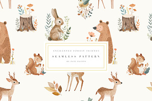 Watercolor Woodland Animals Nursery