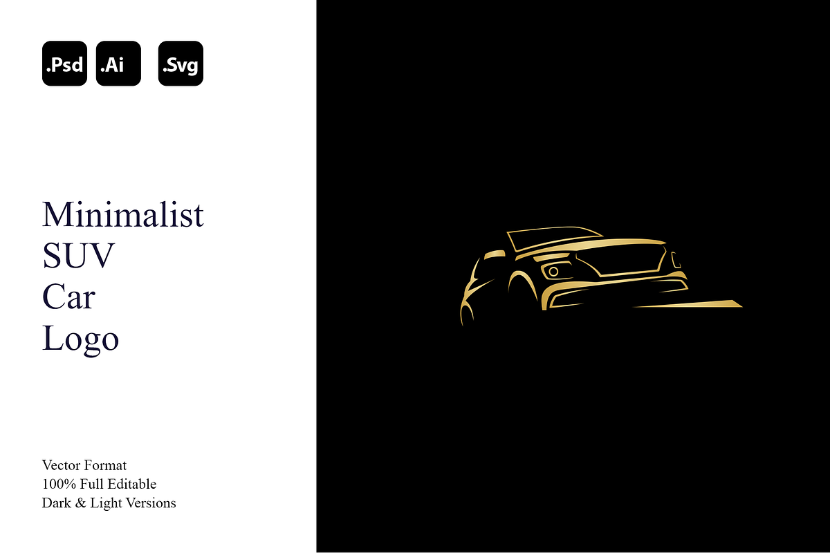 Minimalist SUV Car Logo, a Branding & Logo Template by Luxury Logos (Photo 1 of 4)