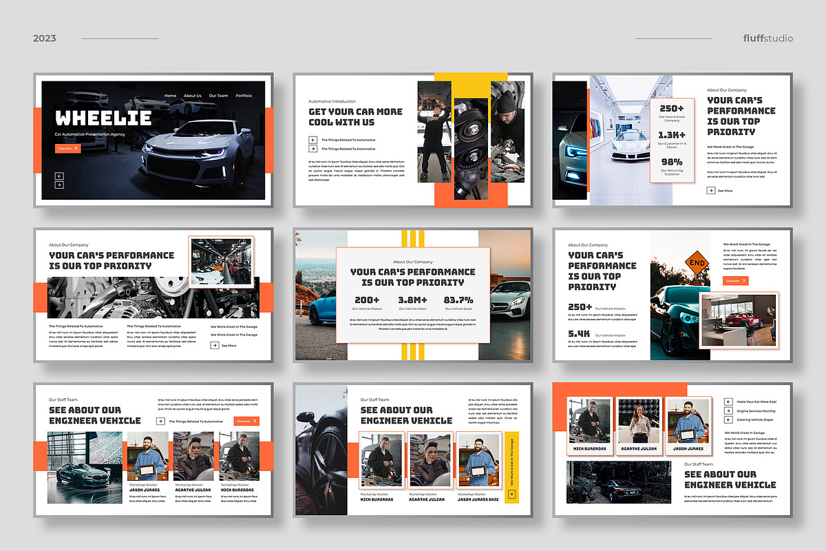 Car Automobile Powerpoint Template
