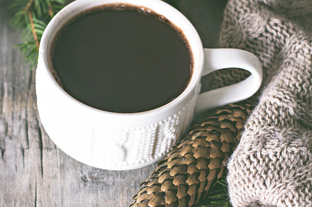 Coffe and winter still life containing marshmallow, hot, and cocoa