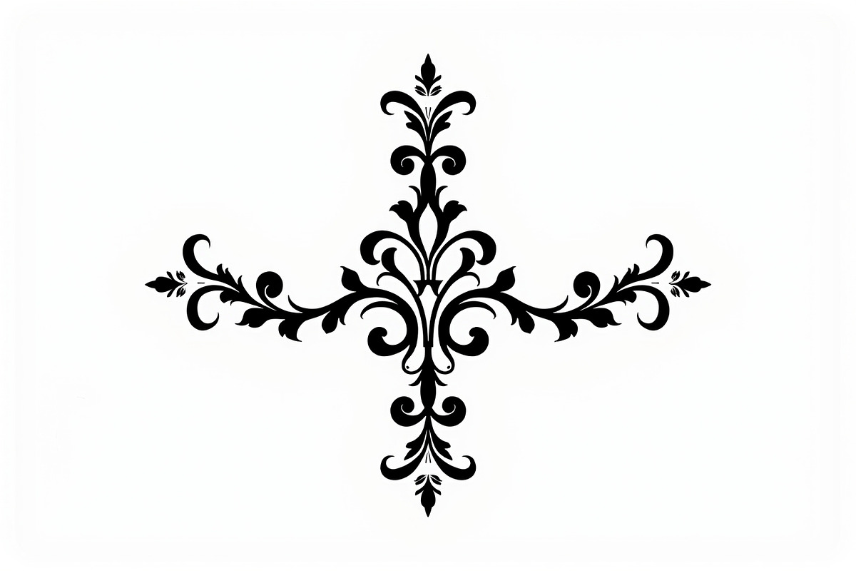 Vintage Floral Ornament  Set, an Illustration by yasushie (Photo 4 of 9)