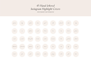 45 Hand Lettered IG Highlight Covers, a Social Media Template by The Brand Pub (Thumbnail 3 of 3)