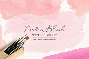 Pink & Blush Watercolor Combo Pack