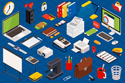 Isometric Workspace, a Technology Illustration by NKuvshinov (Thumbnail 3 of 5)