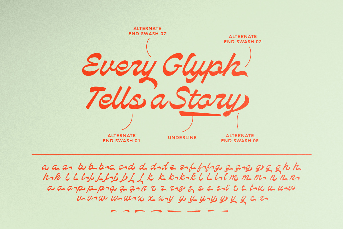 Crudents - Bold Display Script, a Script Font by Bale Type (Photo 6 of 9)