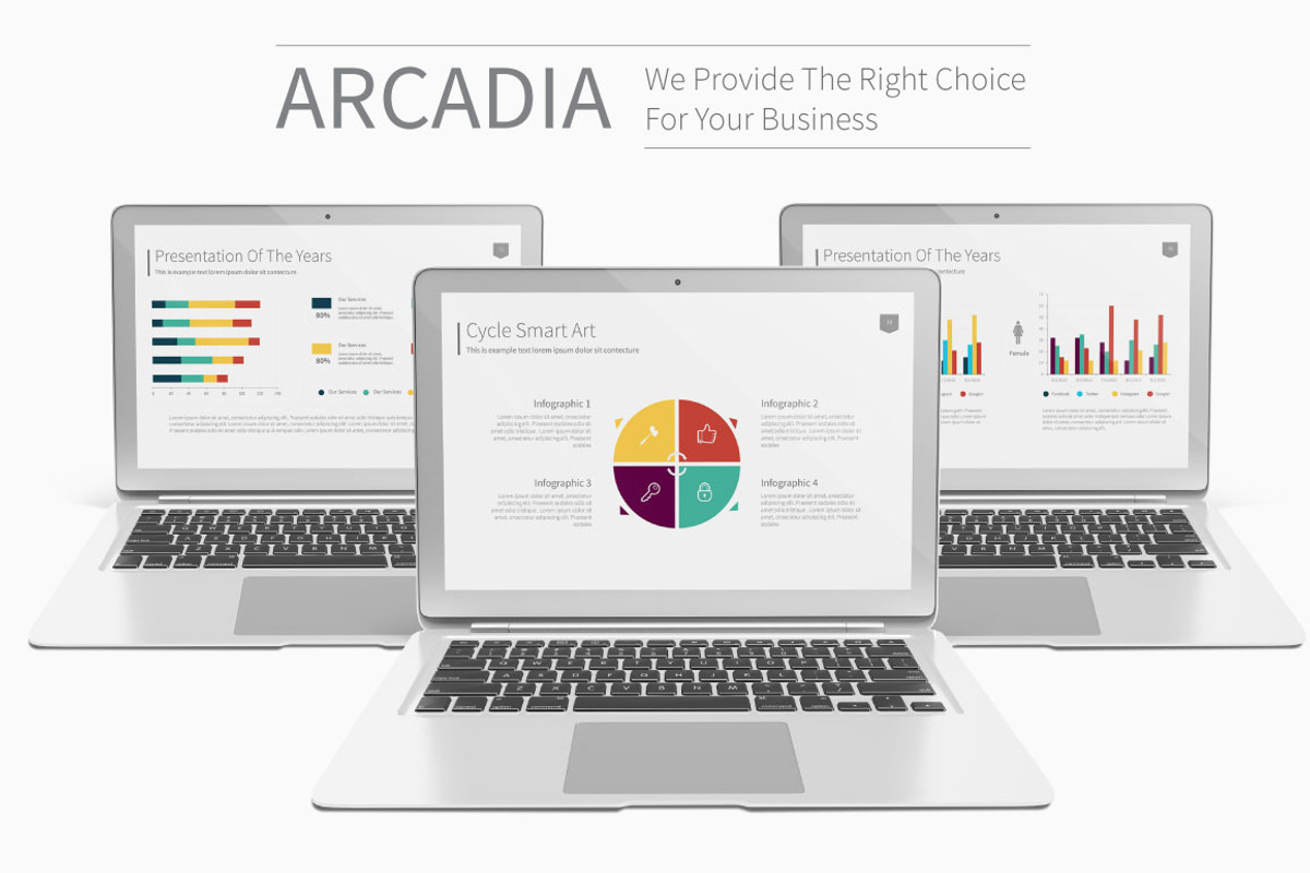 Arcadia Presentation Template, a Presentation Template by Rystudio (Photo 1 of 5)