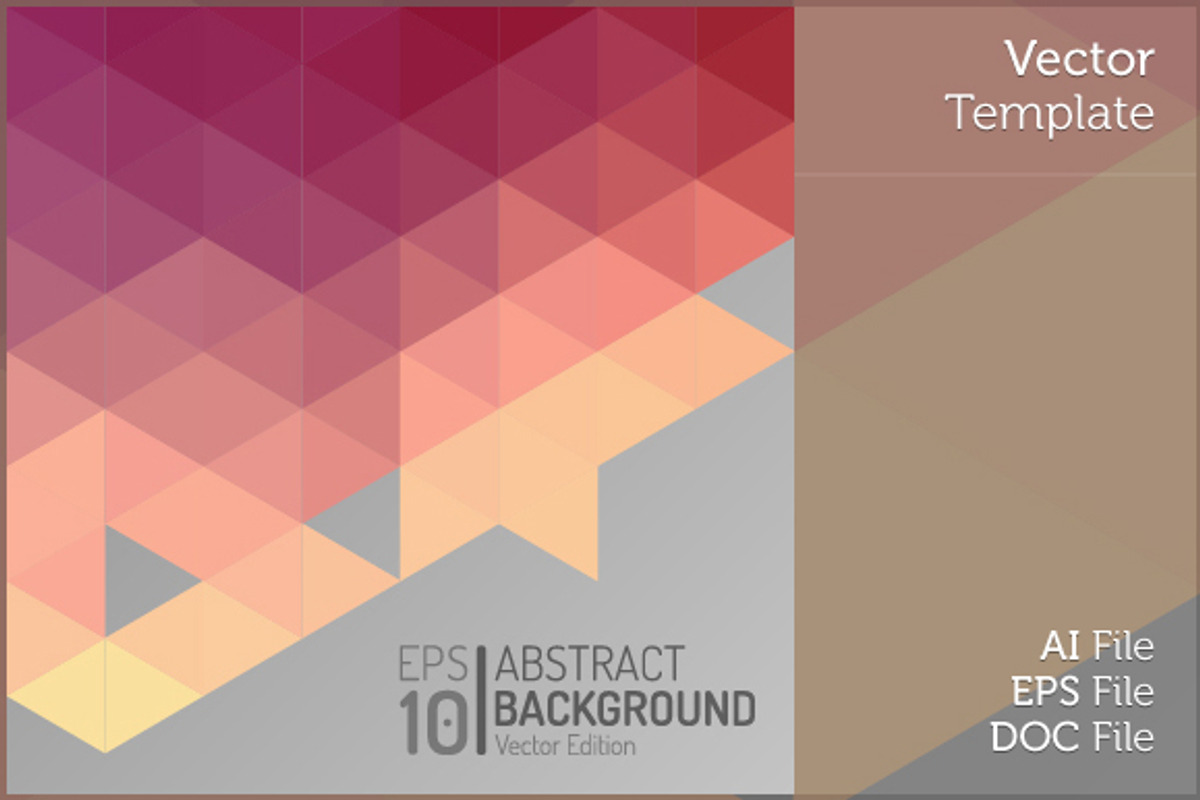Polygon Vector Geometric Background, a Decorative Illustration by MAOV (Photo 1 of 3)