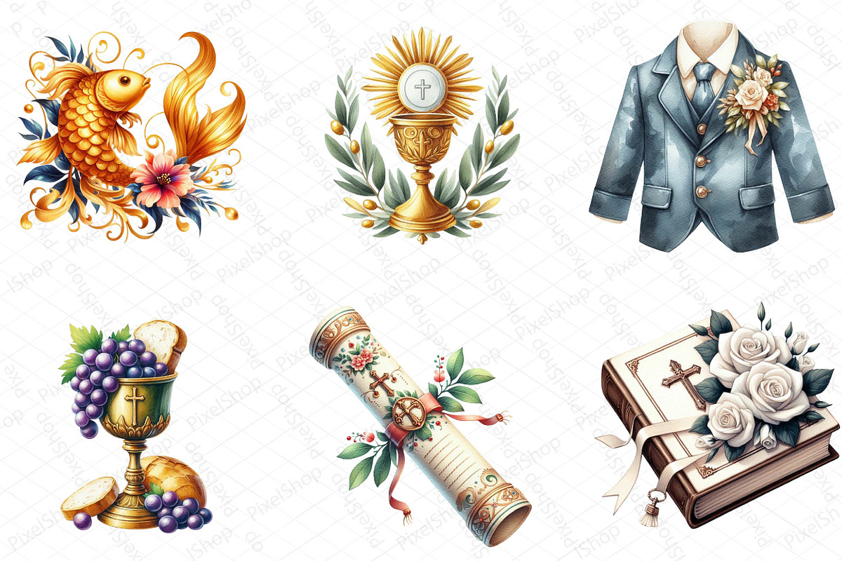 First Communion Clipart, an Illustration by DreamPrint404 (Photo 6 of 7)