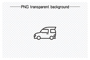 Car Icons Line Illustrations, a Transportation Illustration by Designfour (Thumbnail 4 of 7)