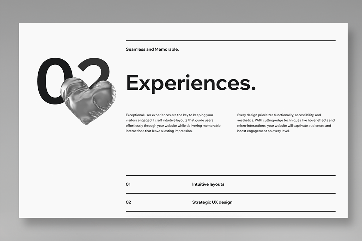 Minimal Portfolio Template preview 2