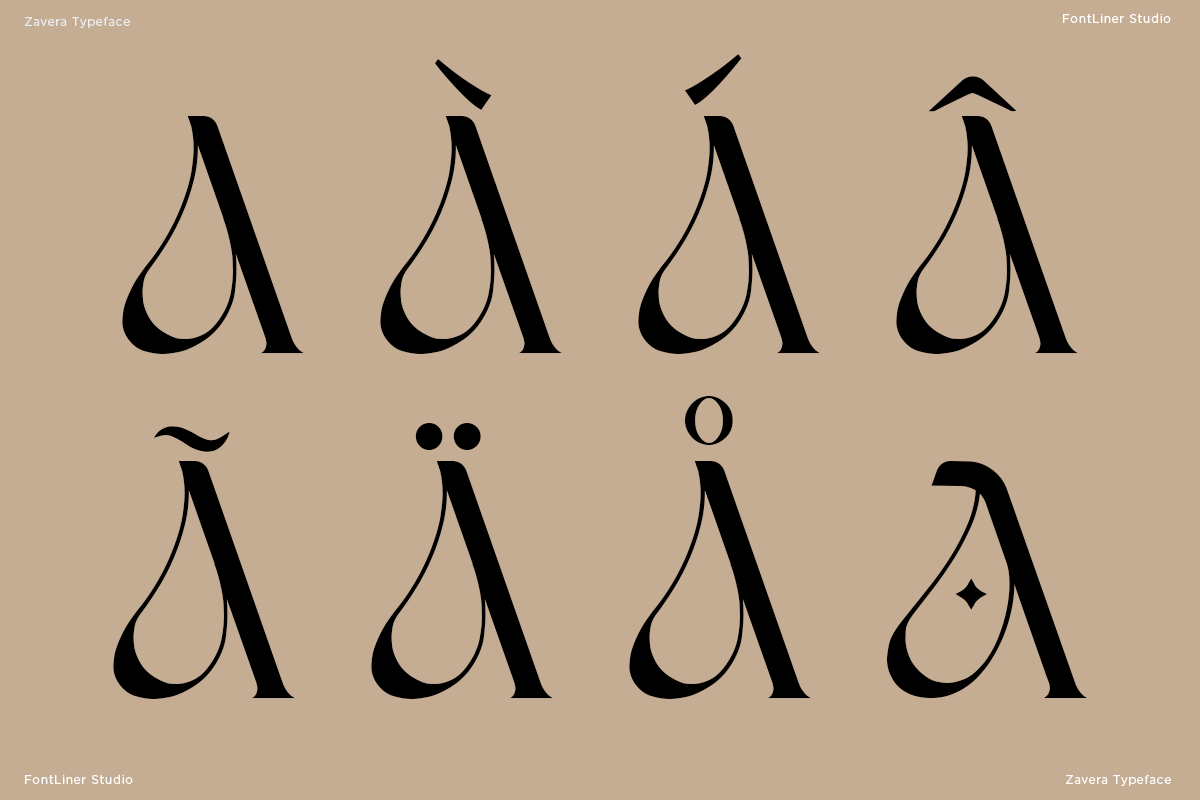 Zavera - Elegant Serif Font, a Serif Font by Font Liner (Photo 3 of 10)