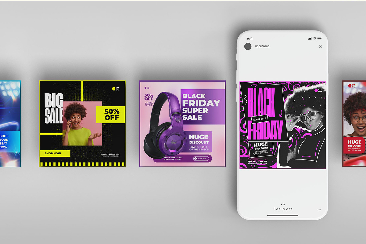 5 creative social media post design, a Social Media Template by graphic bakers (Photo 4 of 5)