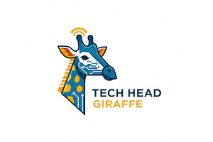 Tech Head Giraffe, a Branding & Logo Template by Logocreative