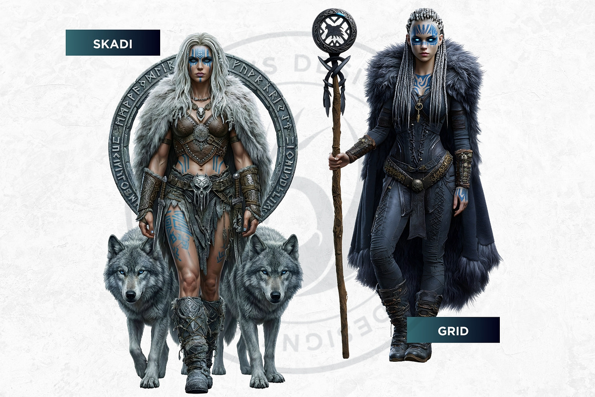 Norse Jotuns Giant Viking Cliparts, a Person Illustration by ThatsDesignArt (Photo 4 of 18)
