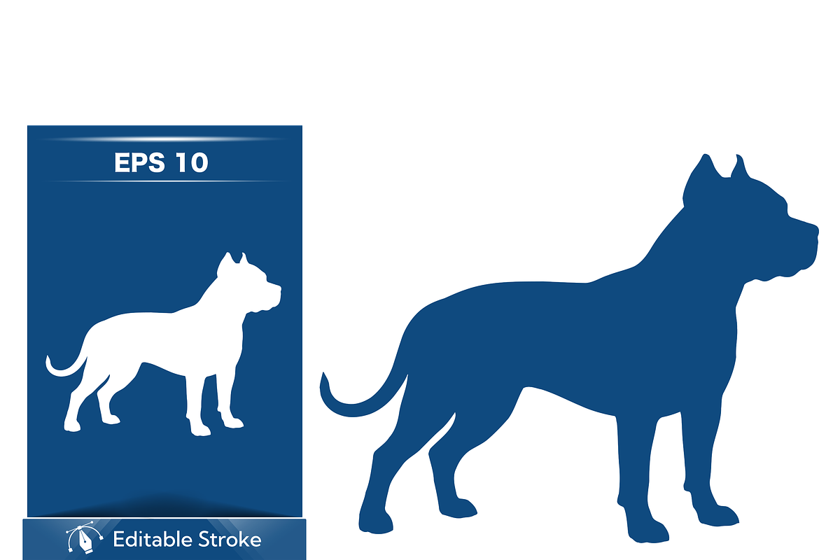 Bold Dog Silhouette Vector, an Object Illustration by CarWrap design (Photo 3 of 3)