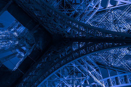 Ode à eiffel 10blue stock photo containing architecture and city