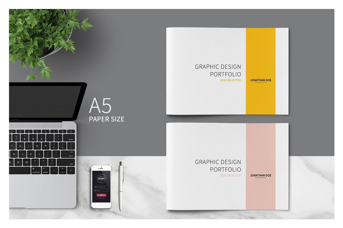 Graphic Design Portfolio Template, a Brochure Template by adekfotografia (Photo 1 of 24)