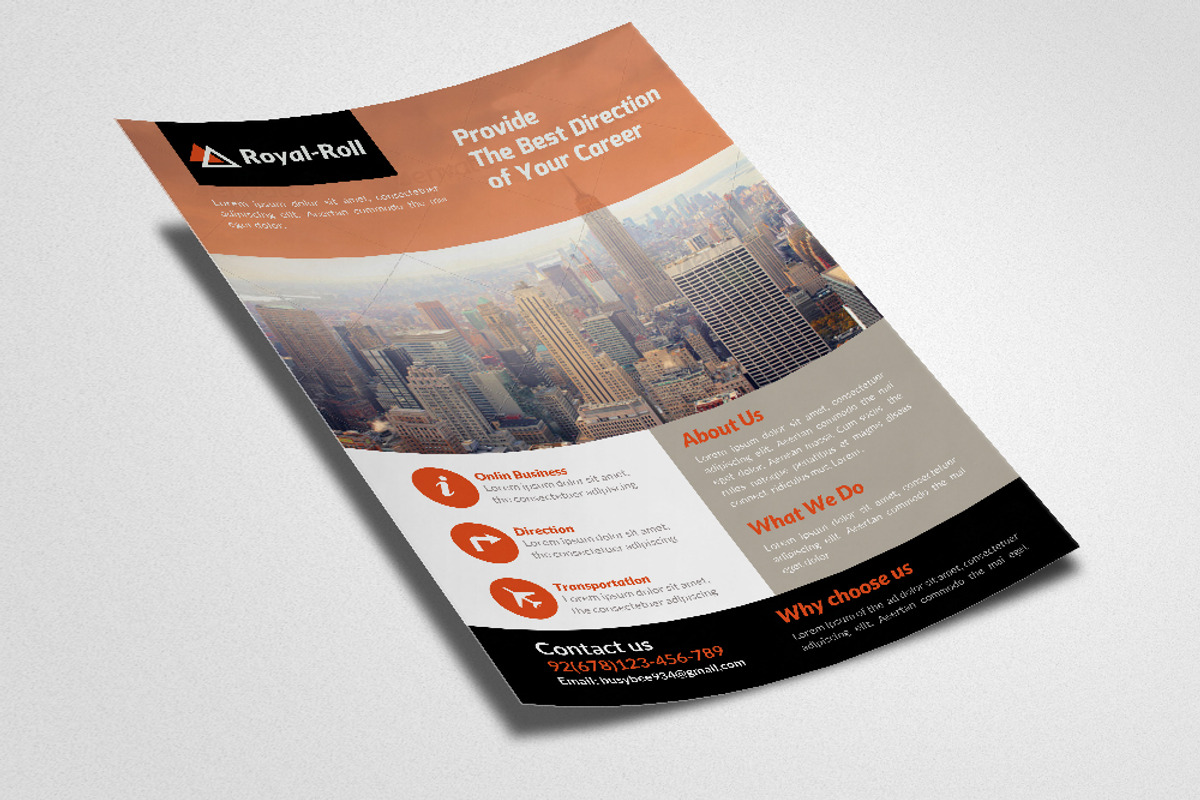 Creative Business Flyer Template, a Flyer Template by Psd Templates (Photo 3 of 3)