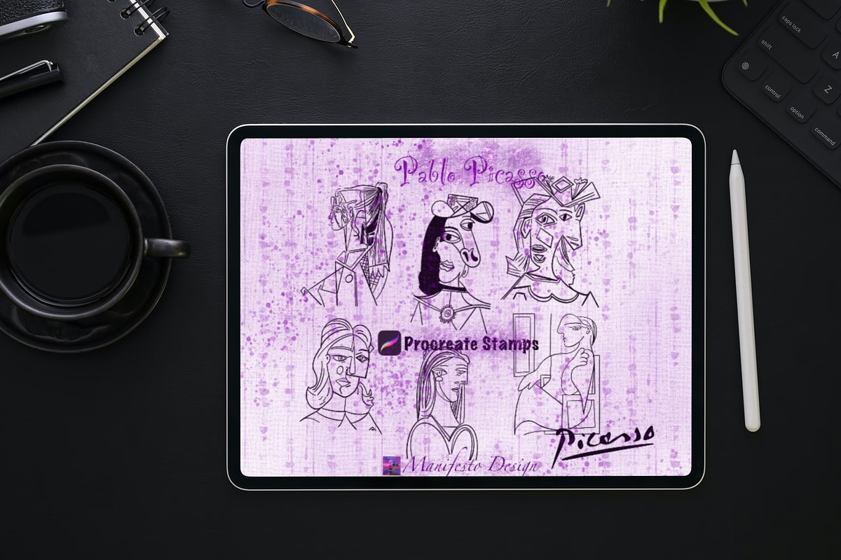 Pablo Picasso Procreate BUNDLE V 5, a Brush Add-On by Manifesto Design Gallery (Photo 1 of 17)