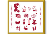 Vector spa icons set., an Object Graphic by RODINA (Thumbnail 2 of 3)