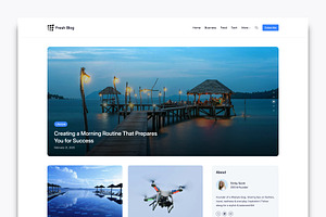 Modern Personal Blog WordPress Theme, a WordPress Template by DesignOrbital
