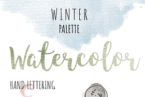 Watercolor Brush TextureWinter