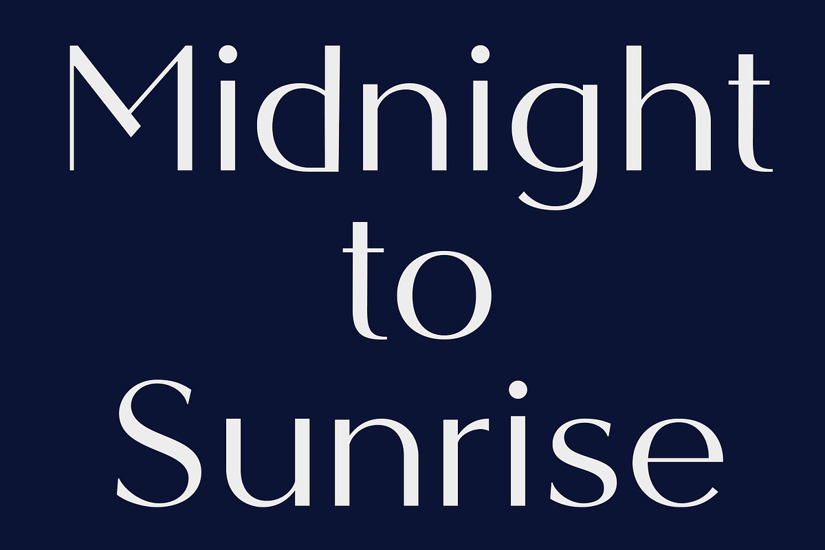 Midnight - Sans Serif Typeface, a Sans Serif Font by Dauum Works (Photo 3 of 7)