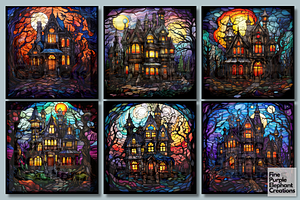 Stained Glass Haunted House