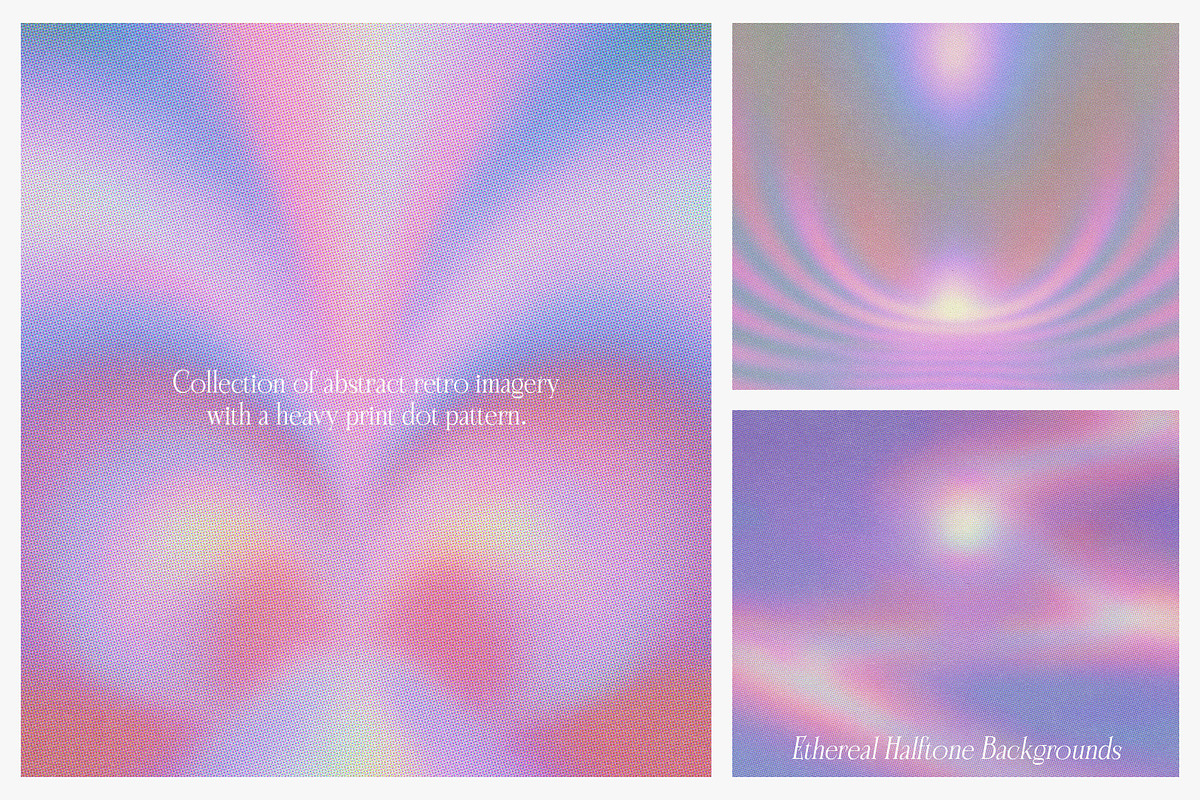 Ethereal Halftone Backgrounds, a Background Graphic by Freezerondigital (Photo 2 of 17)