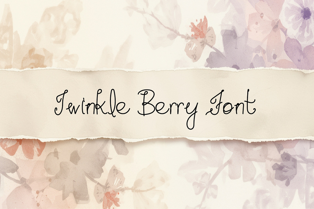 Twinkle Berry Font - Handwritten New, a Handwritten Font by rix_designs (Photo 1 of 9)