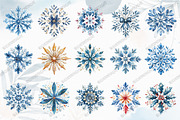 Adorable Snowflake Clipart, an Illustration by designcity5 (Thumbnail 3 of 5)