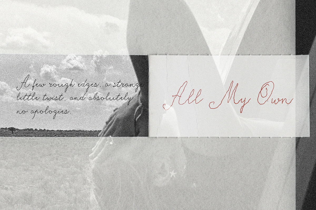 Bespoke Oddity Quirky Script Font, a Script Font by AnMark (Photo 8 of 11)