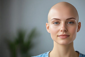 A bald woman with smooth skin, a Person Photo by MistyDay