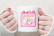 Preppy Pink Christmas Clipart Png, an Illustration by Sublimation Artist (Thumbnail 5 of 6)