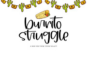 Burrito Struggle, a Sans Serif Font by OnTheSpotStudio (Thumbnail 1 of 4)