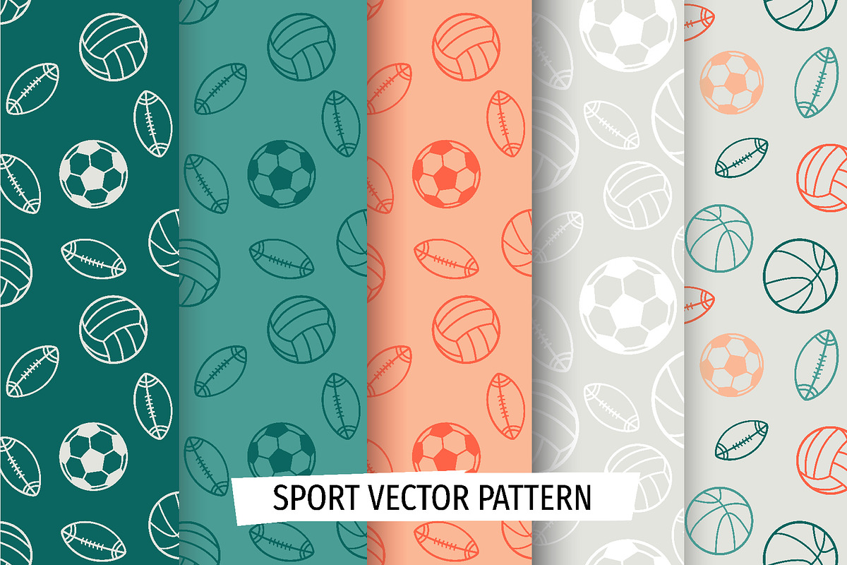 Sport line patterns set, a Pattern Graphic by yesvikos