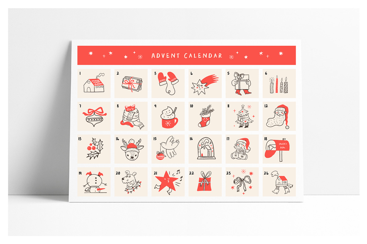 Christmas Doodles illustrations, a Decorative Illustration by Marish (Photo 9 of 10)