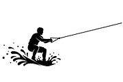 Water Ski Silhouette Vector Bundle, an Illustration by Designs_River (Thumbnail 36 of 51)