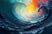 Paint waves - 27 images, a Decorative Illustration by Handmadefont (Thumbnail 8 of 10)