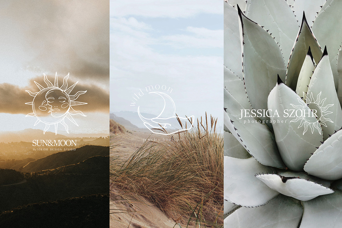 Celestial Symbols - Sun&Moon, an Illustration by Alisha Gronska (Photo 7 of 12)